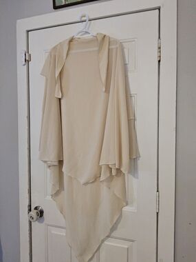 Chiffon Khimar in Light Beige